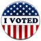 I Voted - button or badge message