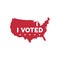 I voted lettering in usa map