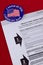 `I Voted By Mail` sticker and Absentee Voter Application Vote by Mail Form