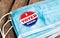 I voted sticker for presidential election in United States