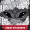 I want to believe. Quote typographical background