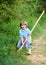 I want to find treasures. Little boy with shovel looking for treasures. Happy childhood. Adventure hunting for treasures