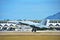 Iangkawi, malaysia - May 2022: An image selective focus of FA18 HORNET