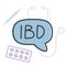 IBD Inflammatory Bowel Disease acronym concep