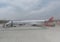 Iberia Bombardier CRJ-1000 during boarding