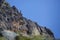 Ibex, sitting on the rocky slopes