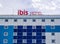 Ibis Hotel situated near the Bucharest North Railway Station. Ibis logo with the sky as a background