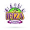 Ibiza Espana, Ibiza Spain Spanish text, beach vector icon,