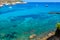 Ibiza Punta de Xarraca turquoise beach paradise in Balearic Islands