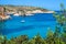 Ibiza Punta de Xarraca turquoise beach paradise in Balearic Islands