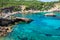 Ibiza Punta de Xarraca turquoise beach paradise in Balearic Islands