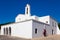 Ibiza Sant Mateu d Albarca San Mateo white church