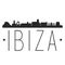 Ibiza Spain. City Skyline. Silhouette City. Design Vector. Famous Monuments.