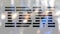 IBM logo on a glass against blurred crowd on the steet. Editorial 3D rendering