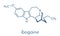 Ibogaine alkaloid molecule, found in Tabernanthe iboga. Skeletal formula.