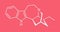 Ibogamine alkaloid molecule, found in Tabernanthe iboga. Skeletal formula.