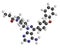 Ibrutinib cancer drug molecule. Used in treatment of mantle cell lymphoma and chronic lymphocytic leukemia CLL.