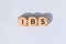 IBS word on woden blocks