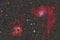 IC 405 emission and reflection nebula in the constellation Auriga