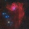 IC 405 Flaming Star Nebula in the constellation Auriga