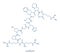 Icatibant hereditary angioedema drug molecule orphan drug. Skeletal formula.