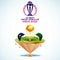 ICC Men\\\'s Cricket World Cup India 2023 Match Between England VS Australia with Golden Champions Trophy Cup