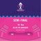 ICC Men\\\'s Cricket World Cup India 2023 of Semi Final Date, Time, Stadium Based Poster Design