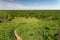 Ice Age Trail - top of a large hill and trail going down