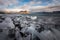 Ice on the Arctic beach - landscape