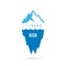 Ice berg vector logo
