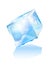 Ice block icon vector illustration of frozen block