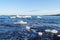 Ice blocks at Diamond beach in summer, Iceland.