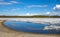 Ice breaking up at a campground in fairbanks