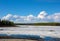 Ice breaking up at a campground in fairbanks