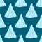 Ice caps snowdrifts icicles seamless pattern arctic snowy cold water winter decor vector illustration.