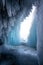 An ice cave beckons on Lake Baikal