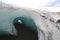 Ice cave at Solheimajokull glacier in South Iceland