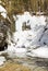 Ice climbing in Banff Canada