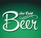 Ice cold beer vector - lettering - sign