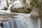 Ice Covered Crest Of Hoggs Falls