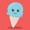 ICE CREAM BLUE CONE 01