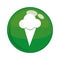 Ice cream button icon