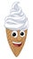 Ice Cream Cone Cartoon Character Mascot