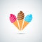 Ice cream design background