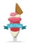 Ice cream design, vector illustration,