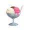 Ice cream, fast food dessert sweets, menu icon