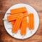 Ice Cream frozen fruit ice on a plate on wooden background with