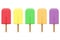 Ice cream frozen juice on stick vector illustration