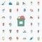 ice cream in glass colored dusk style icon. Ice cream icons universal set for web and mobile