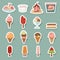 Ice cream icons set